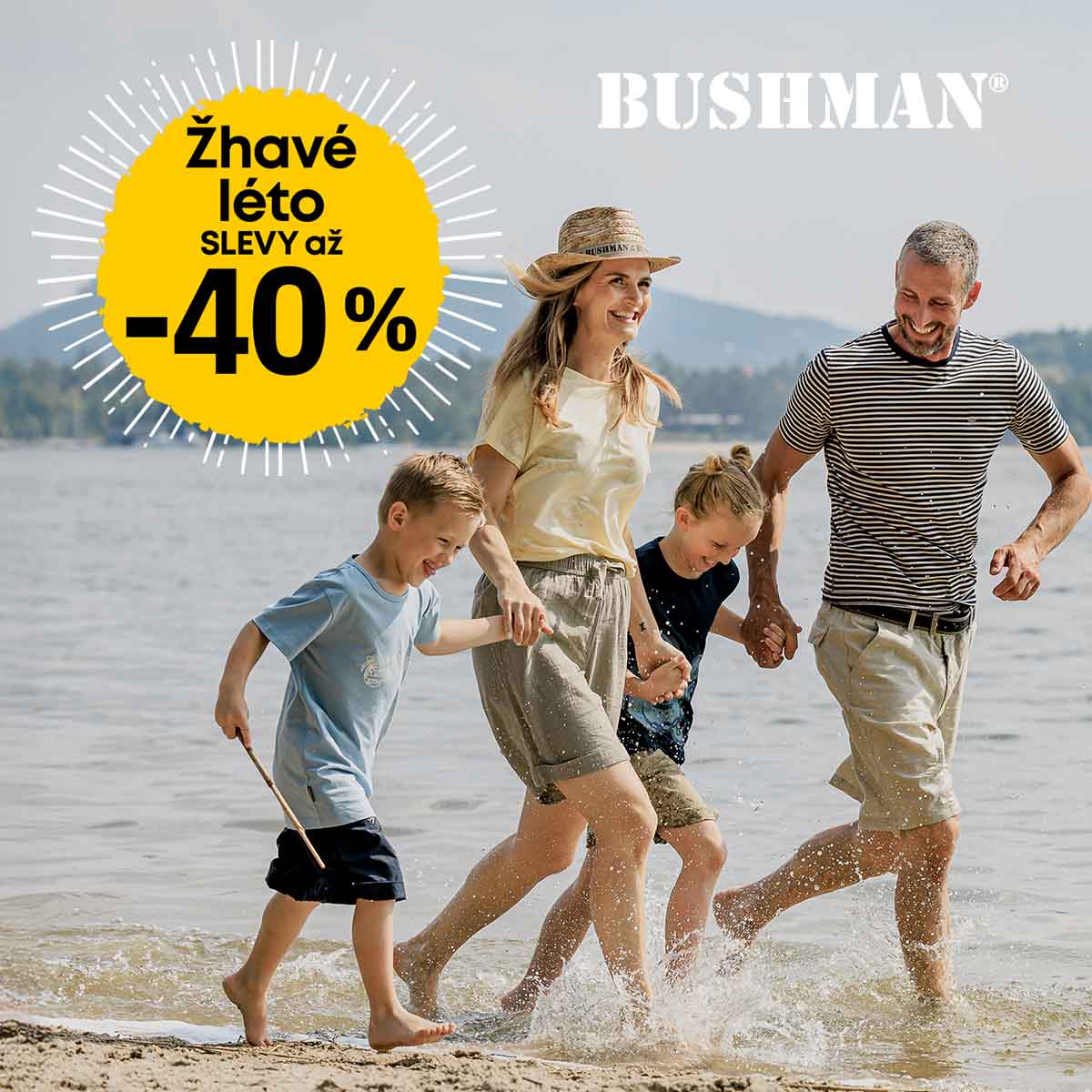 U BUSHMANA velké letní slevy ve výši až 40 %