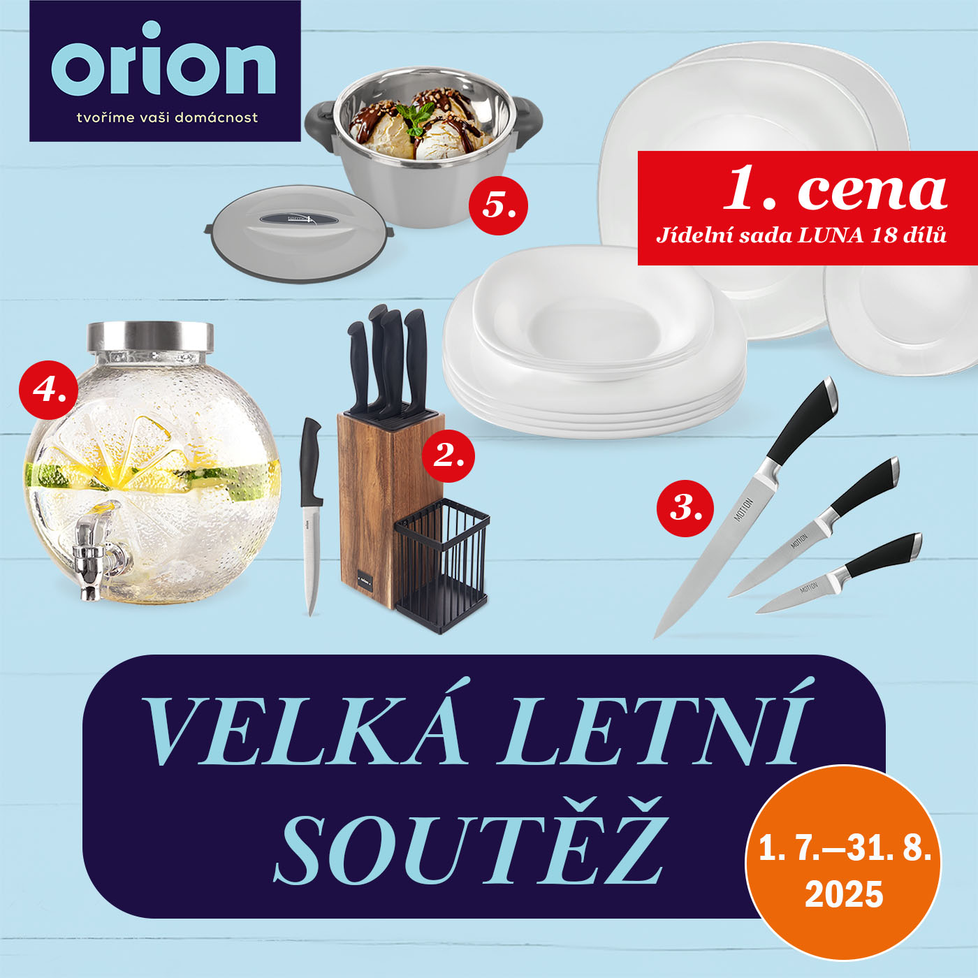 Velká letní soutěž na prodejnách Orion